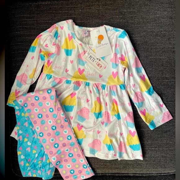 Pete & Lucy girls summer set 4T - Picture 1 of 2